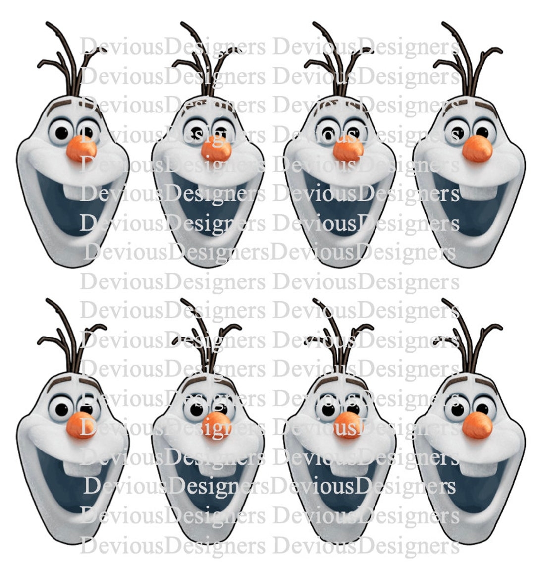 Free Printable Olaf Face Template
