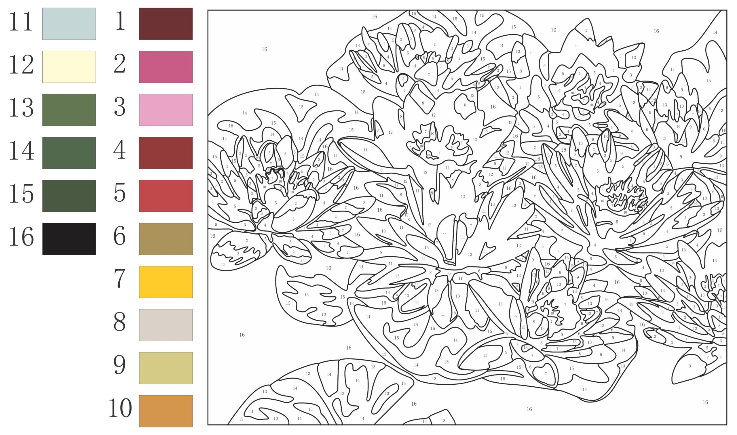 Paint By Numbers Free Printable