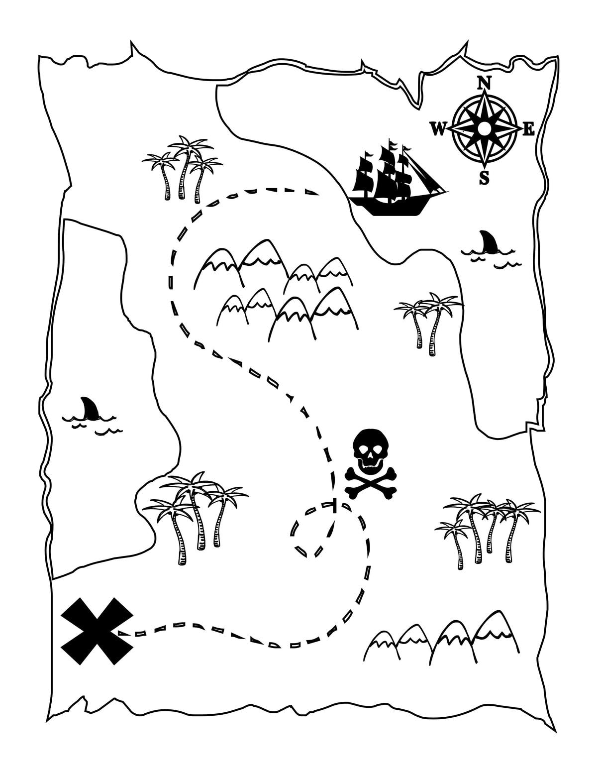 Treasure Map Template Free Printable