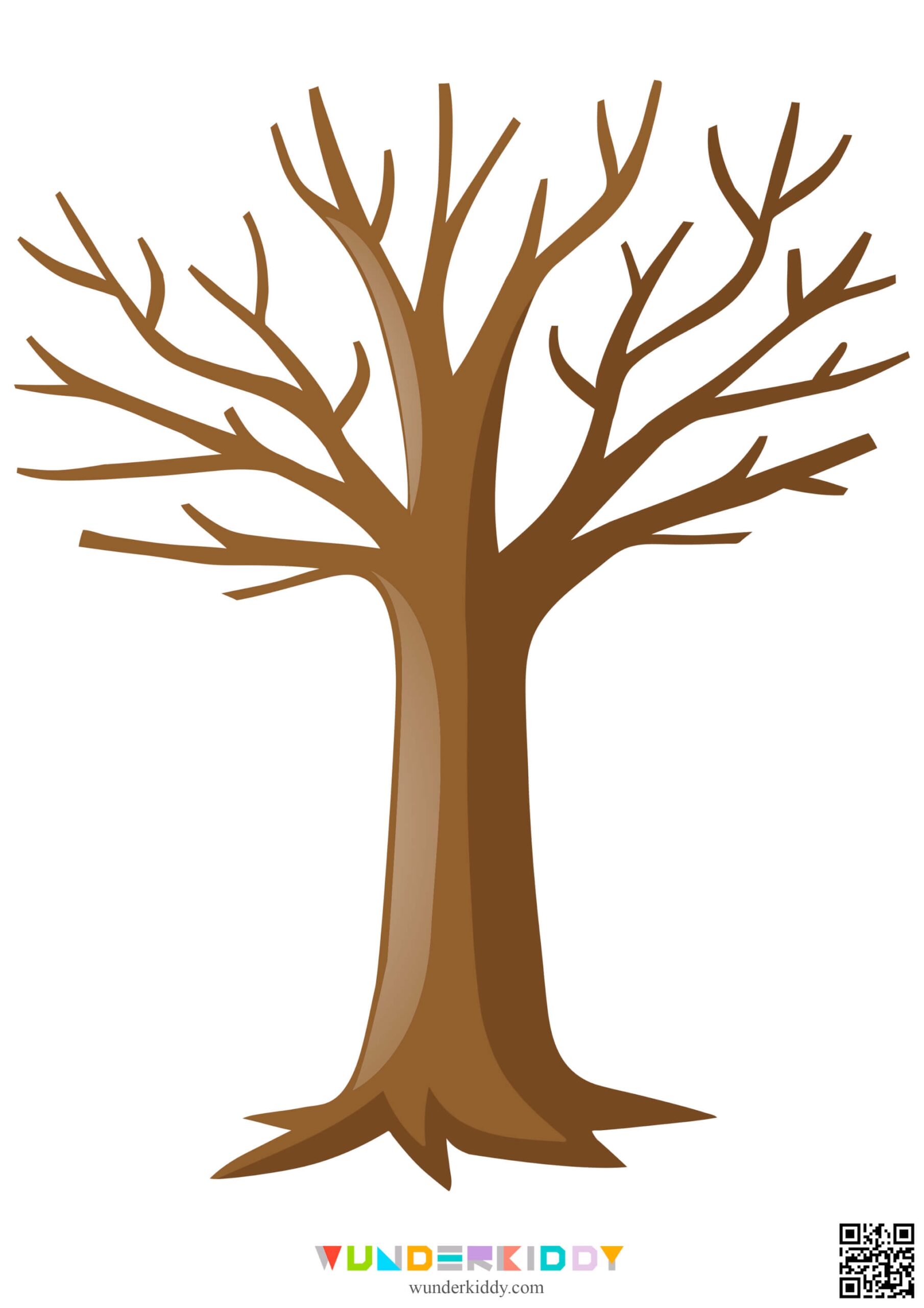 Free Printable Color Tree Template