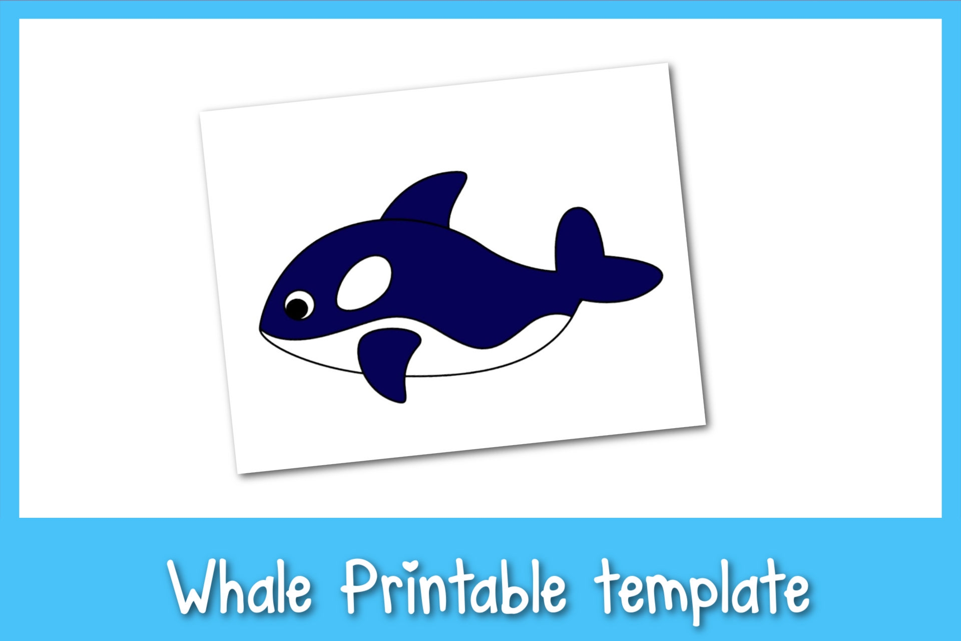 Whale Template Free Printable