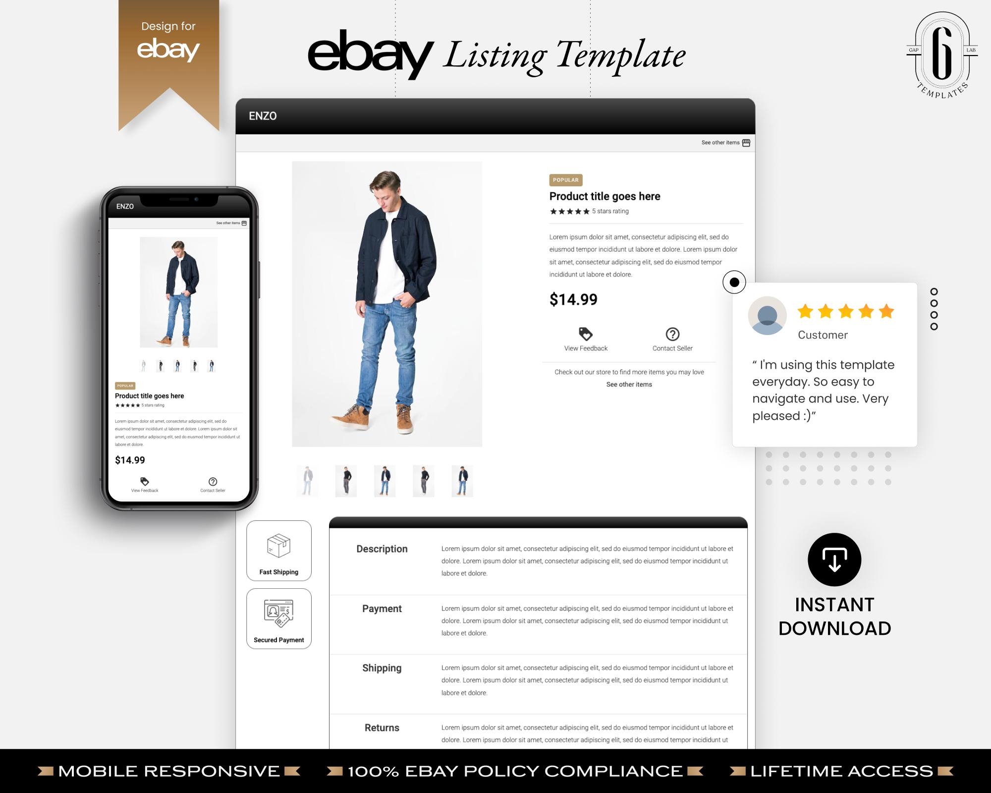 Ebay Listing Template