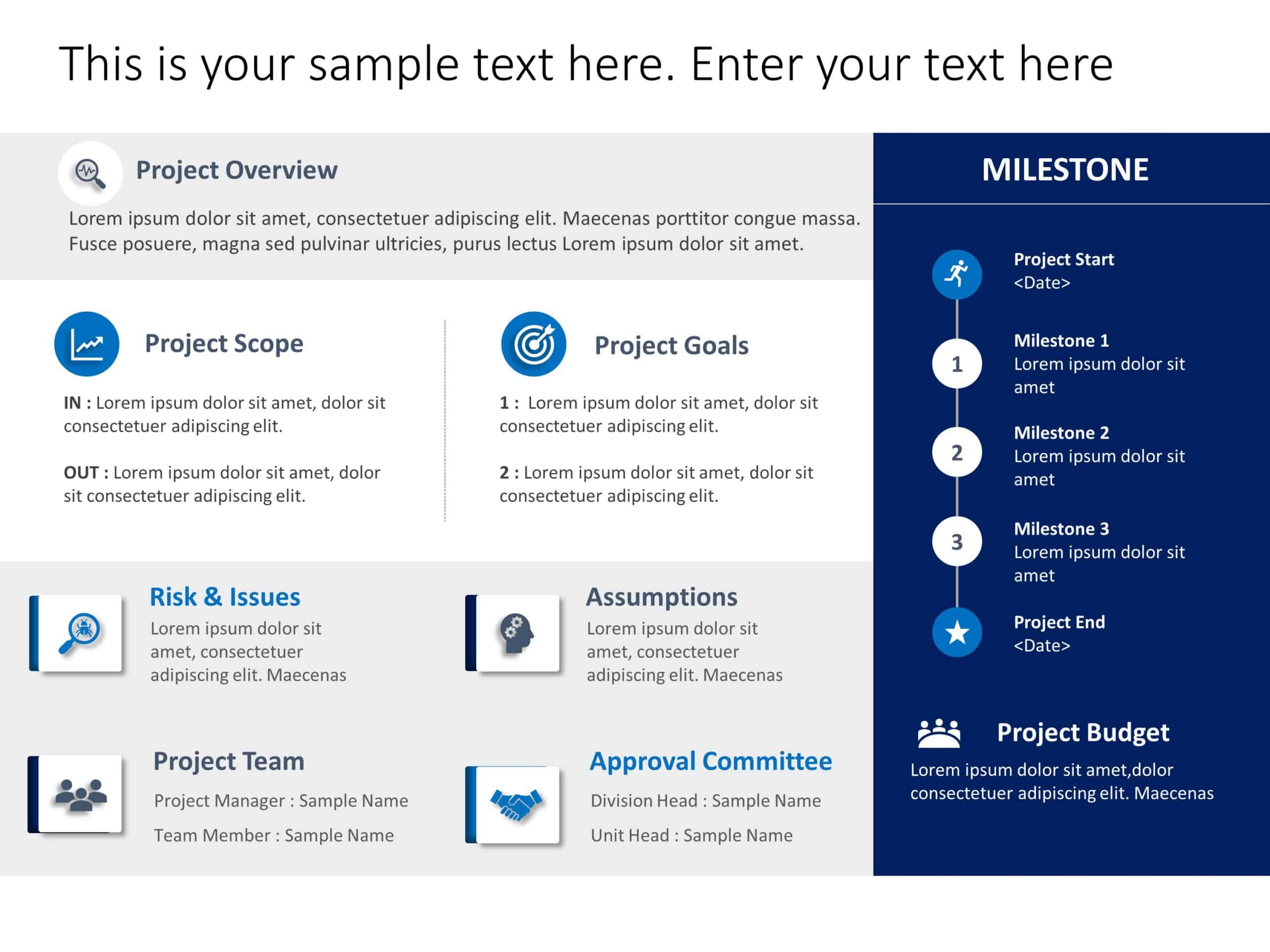 Project Charter Ppt Template