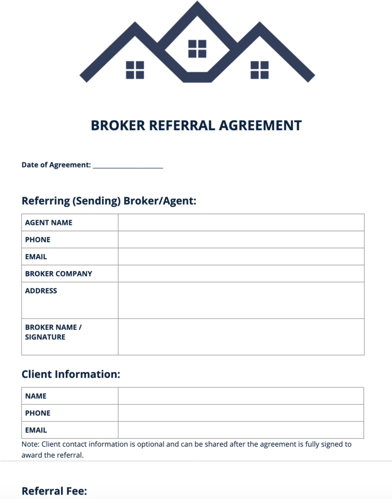 Referral List Template