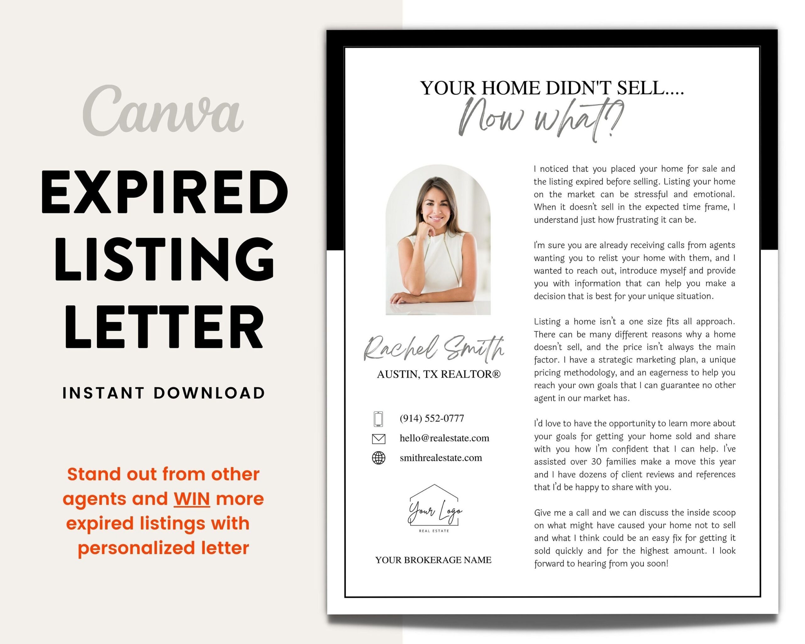 Expired Listing Letter Template