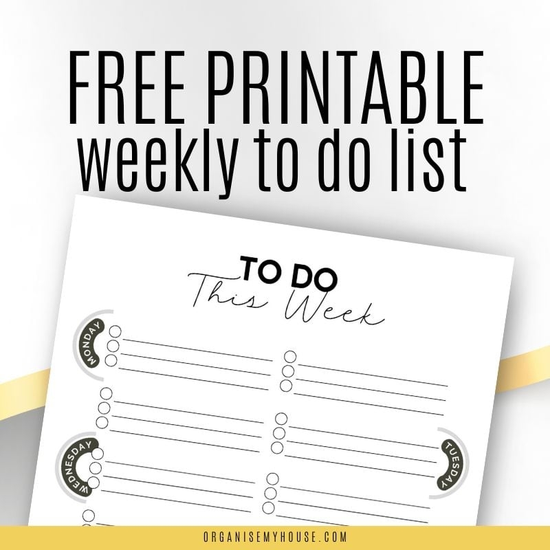 Weekly To Do List Template