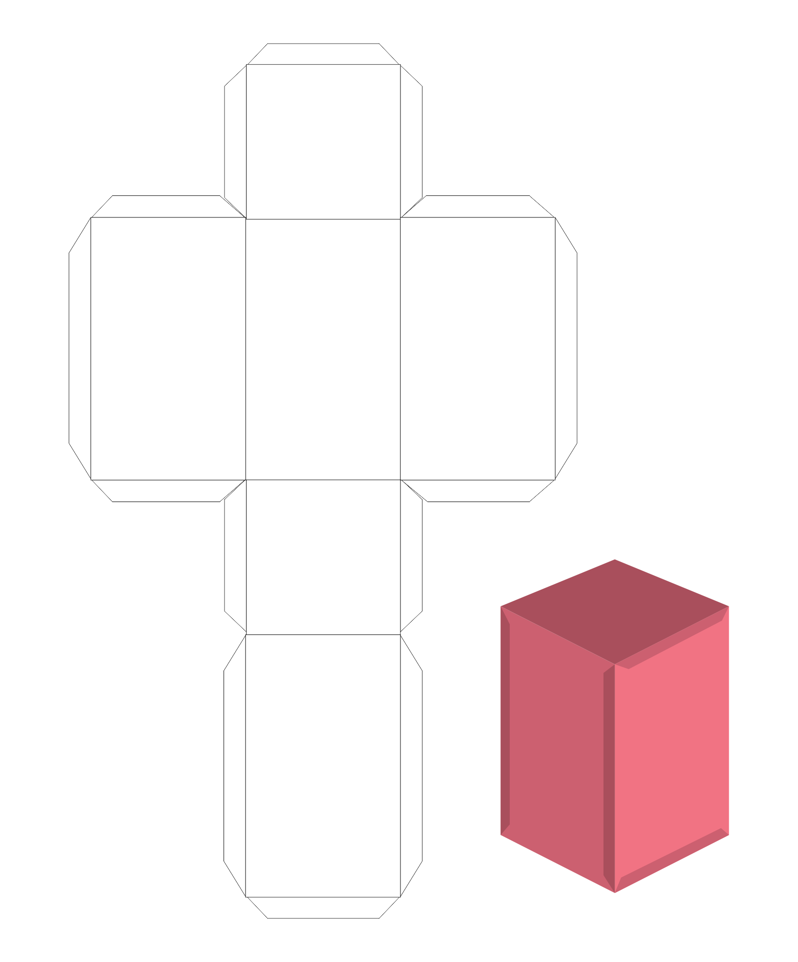 Rectangular Box Template 10 Free PDF Printables Printablee