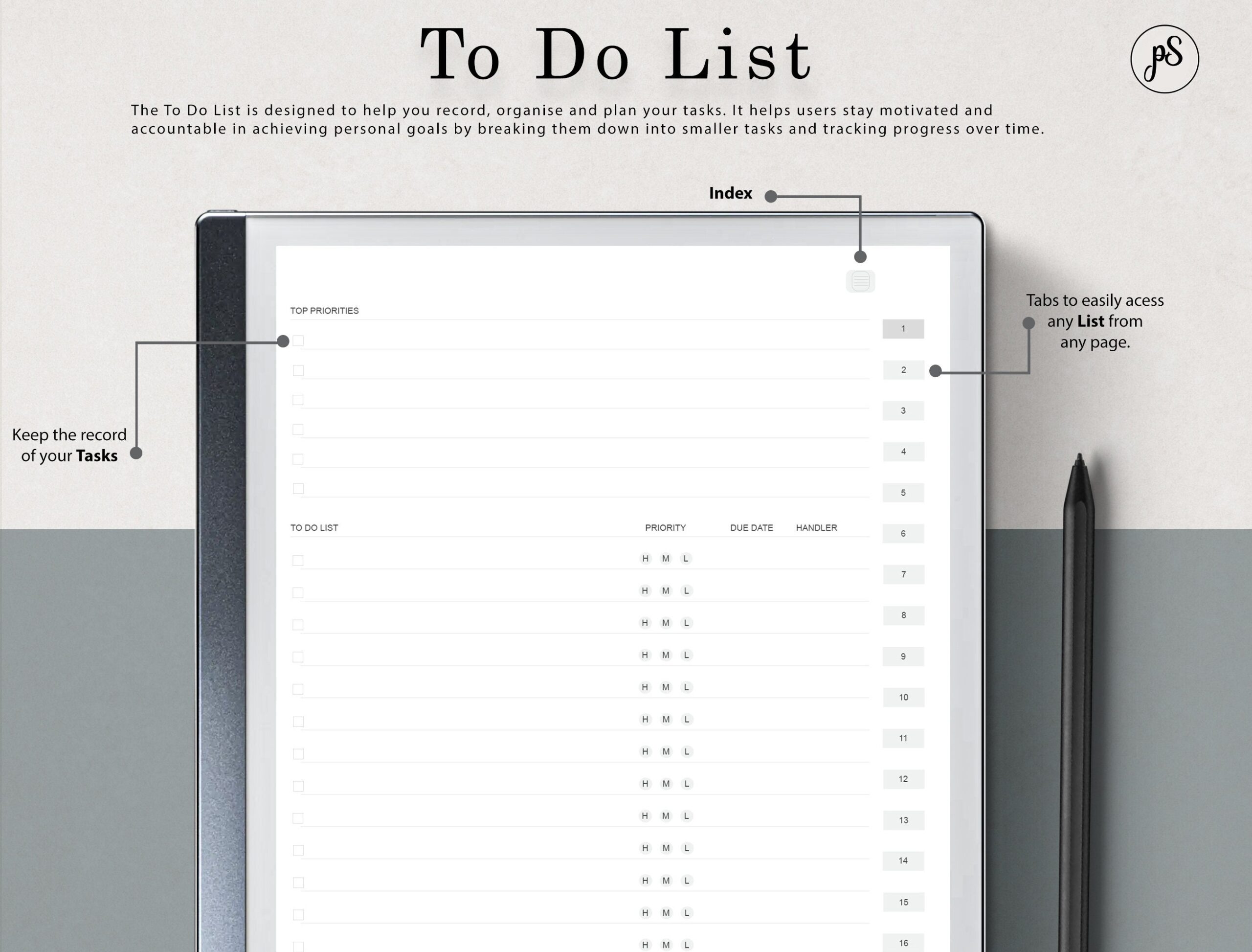 Remarkable To Do List Template