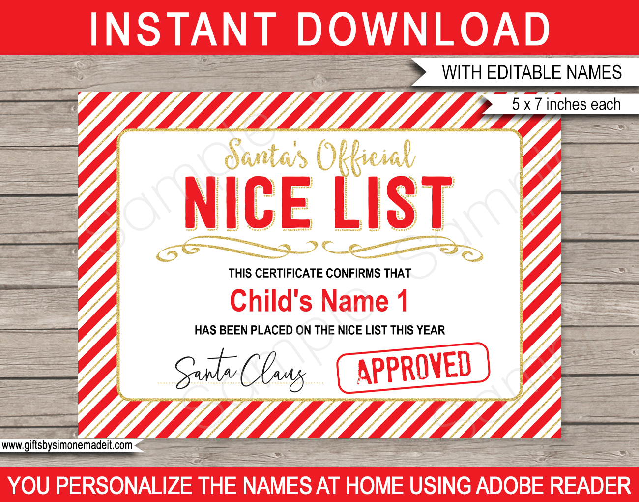 Naughty Or Nice List Template