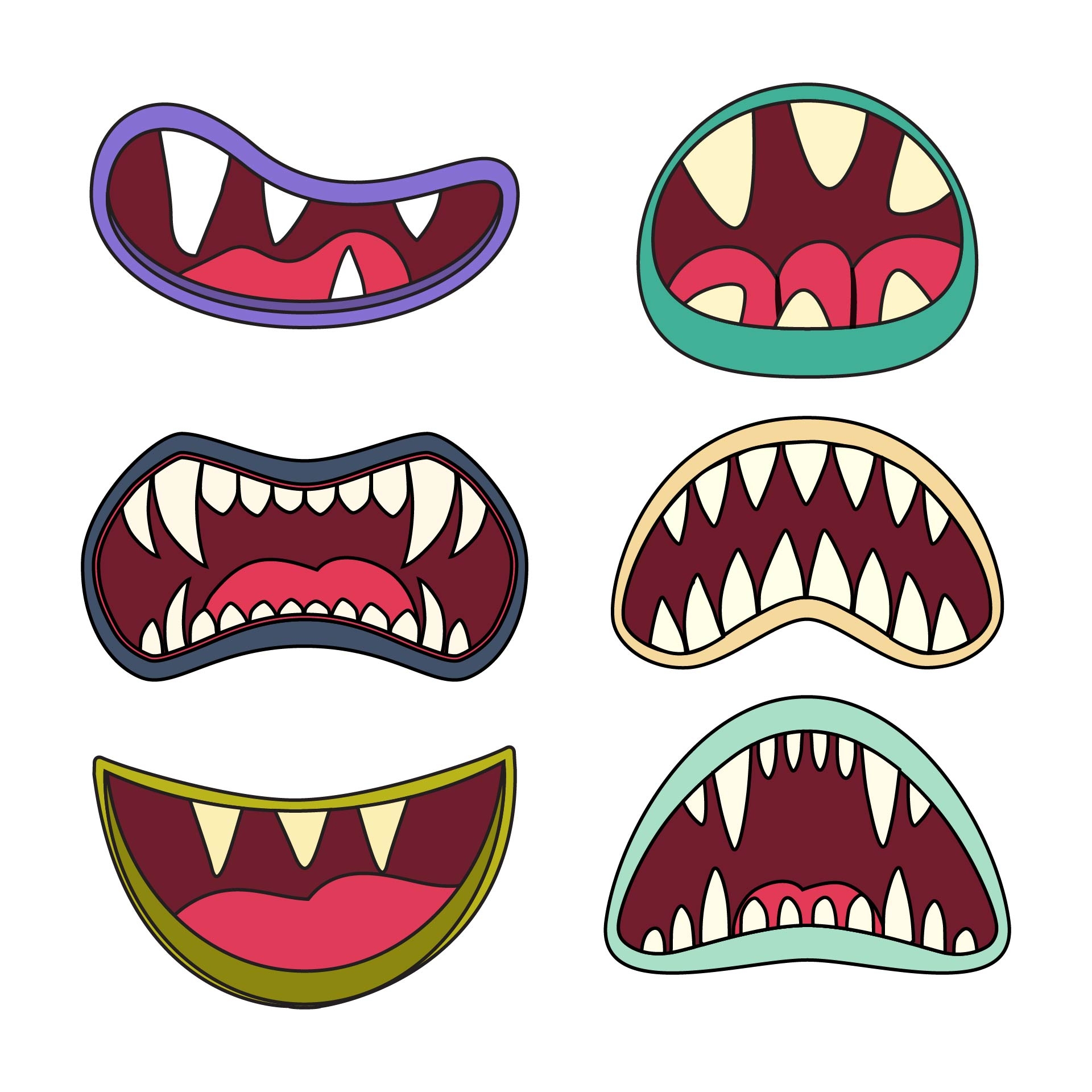 Free Printable Monster Mouth Template