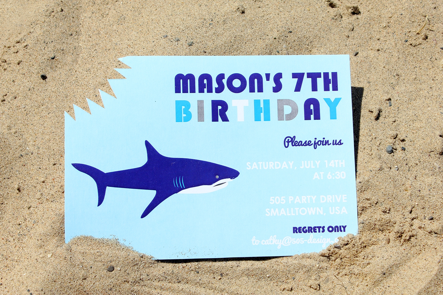 Free Printable Free Shark Invitation Template