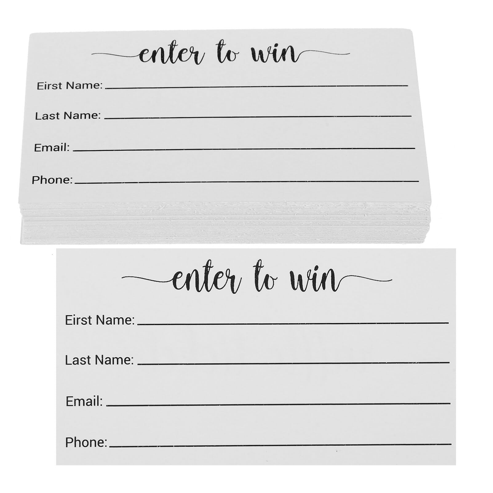 SHINEOFI Cards 100pcs Paper Entry Form Raffle Tickets Blank Entry Forms Raffle Ticket Sheets For Carnivals Amazon ca Office Products