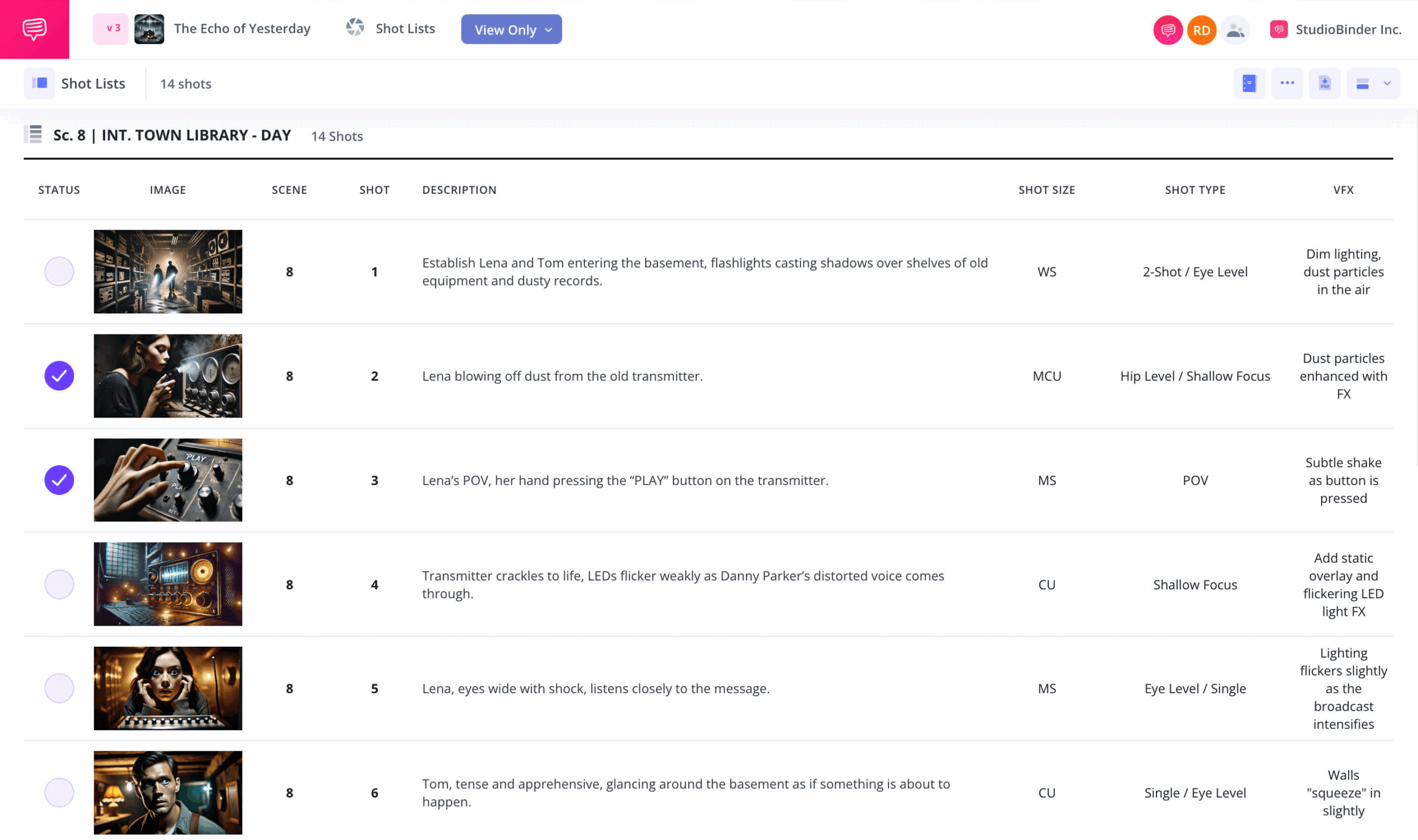 Shot List Templates For Any Creative Project StudioBinder