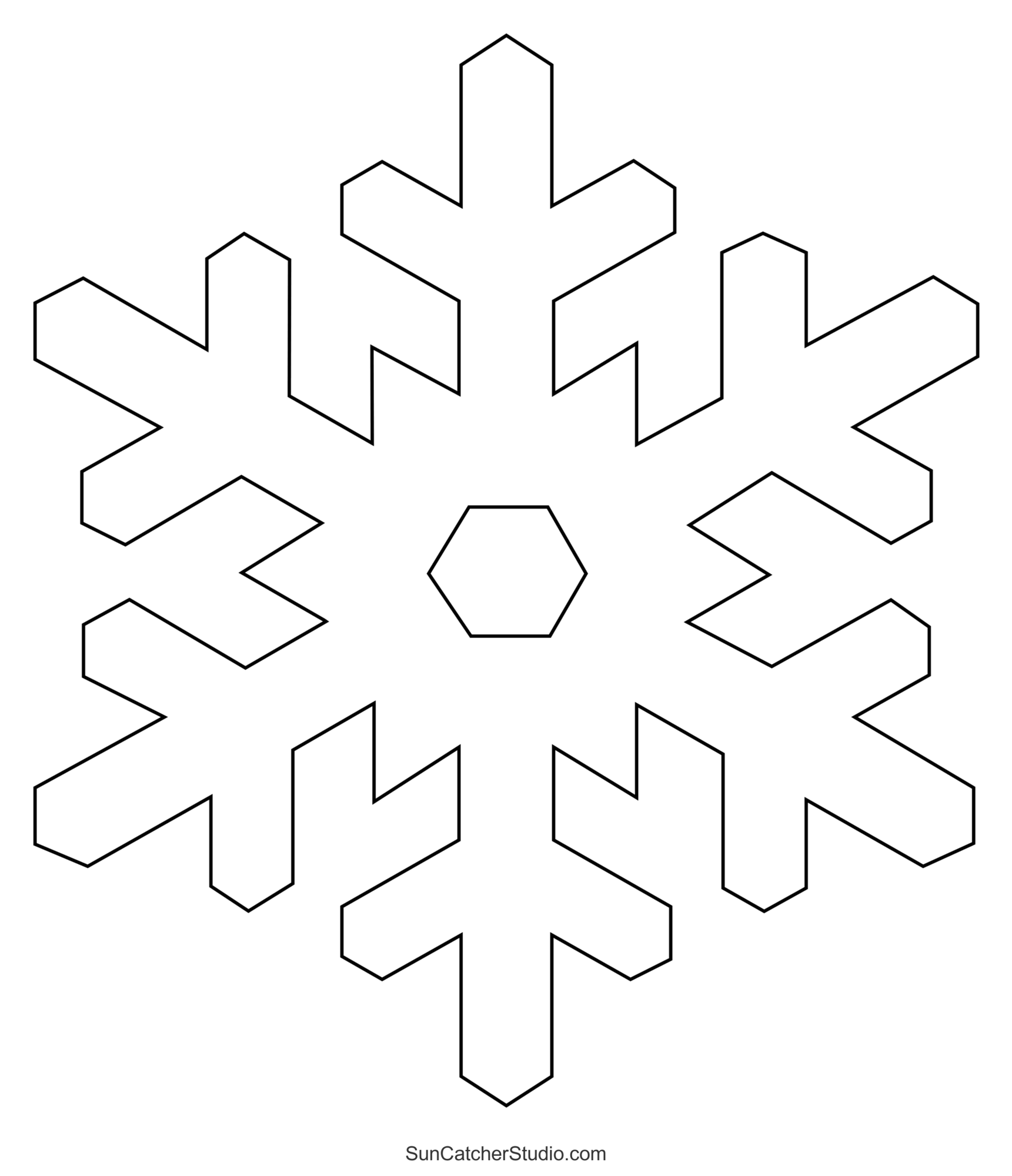 Snowflake Templates Printable Free