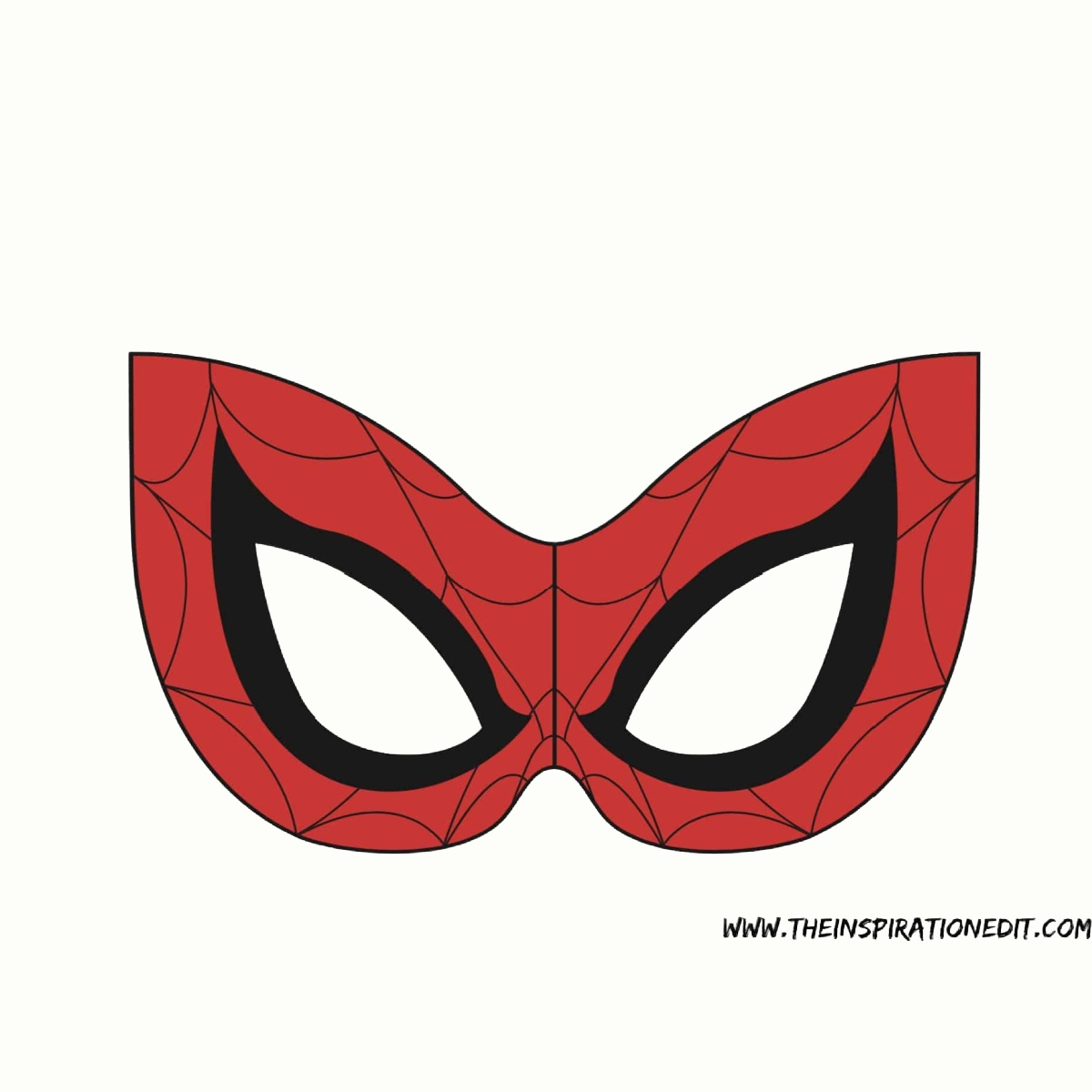 Spiderman Mask Template Printable Free