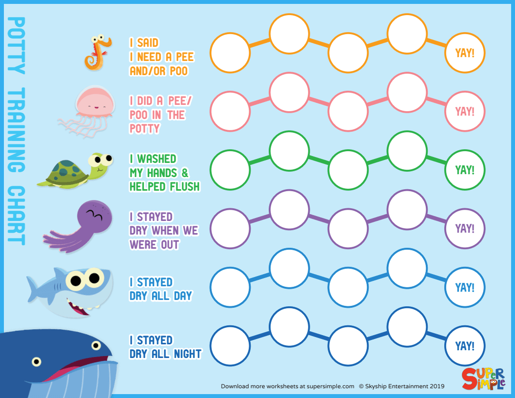 Printable Potty Training Chart Free