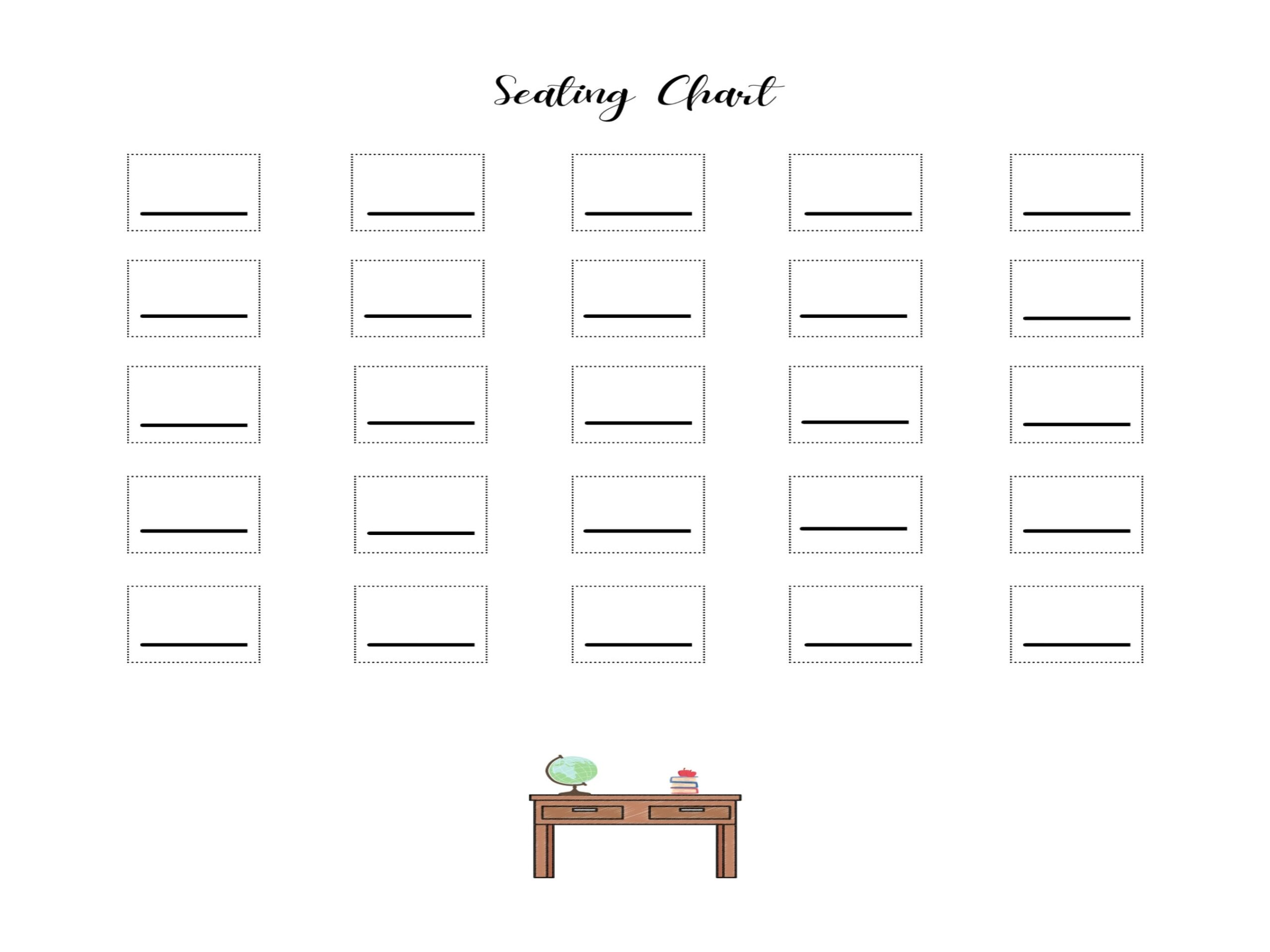 Seating Chart Classroom Template