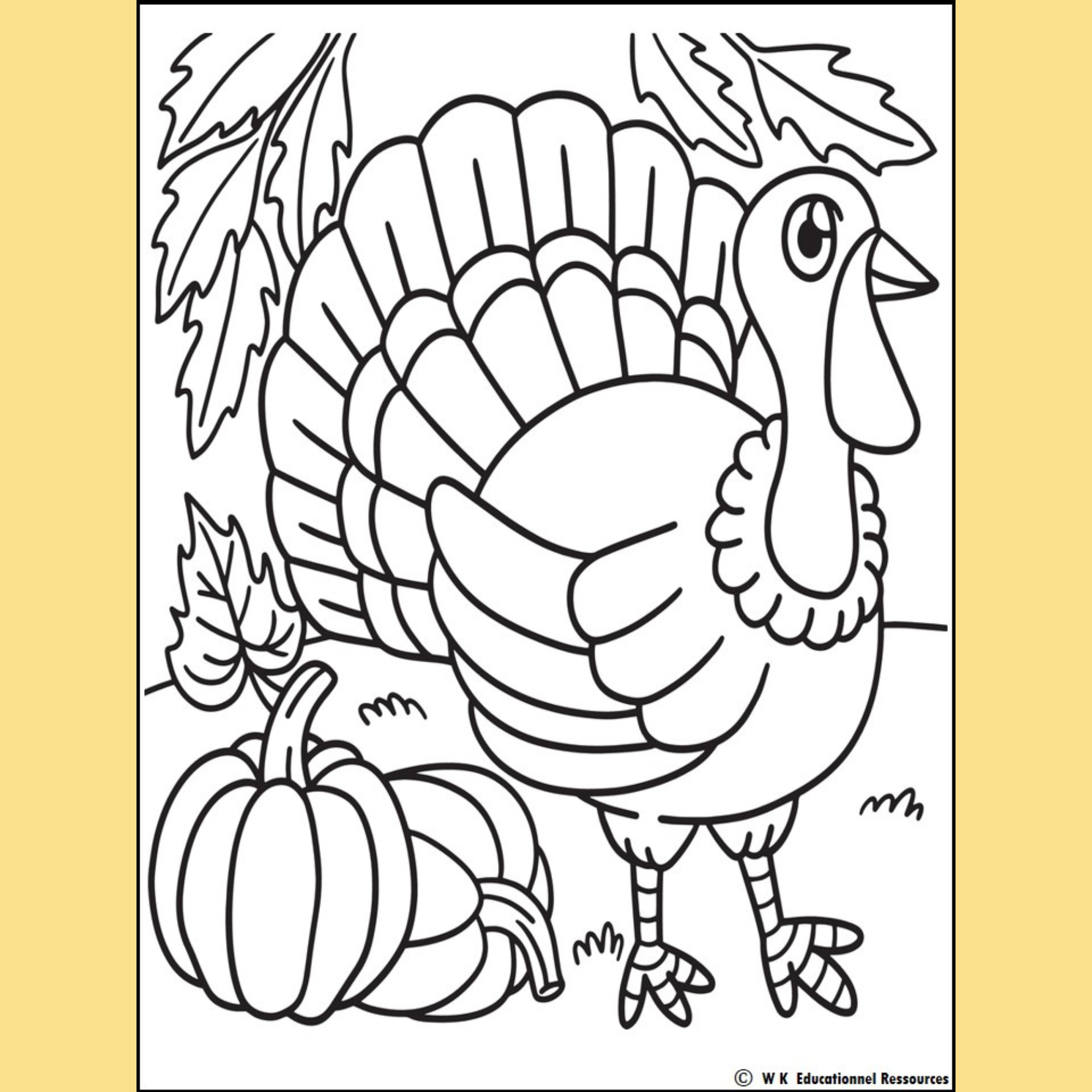 Thanksgiving Free Printable Coloring Pages