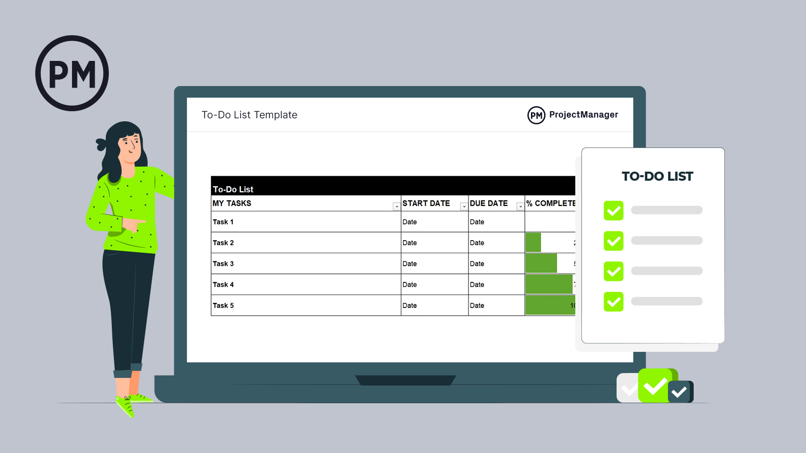 To Do List Template For Excel Free Download ProjectManager