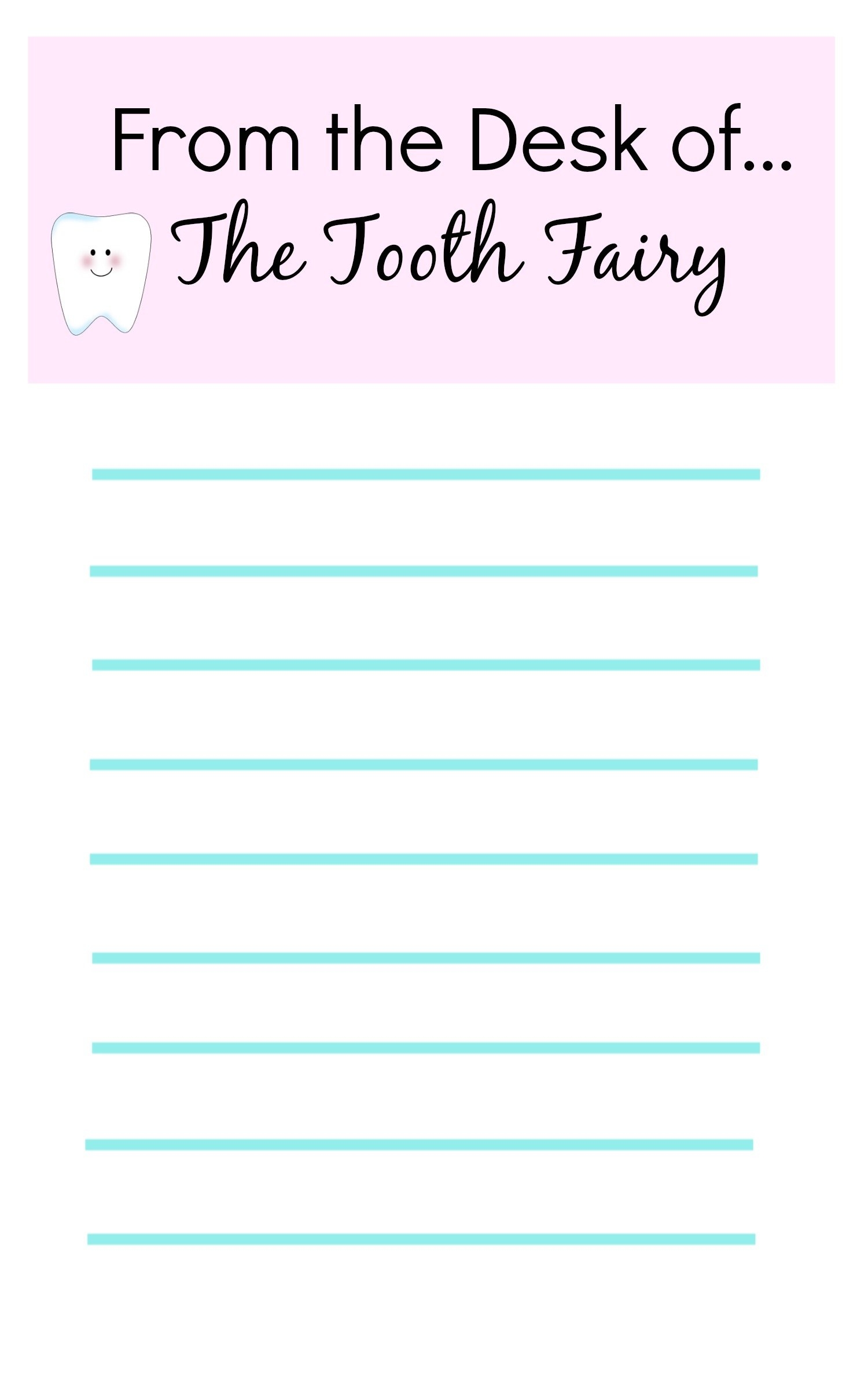 Tooth Fairy Ideas And Free Printables Tooth Fairy Letterhead Report Card