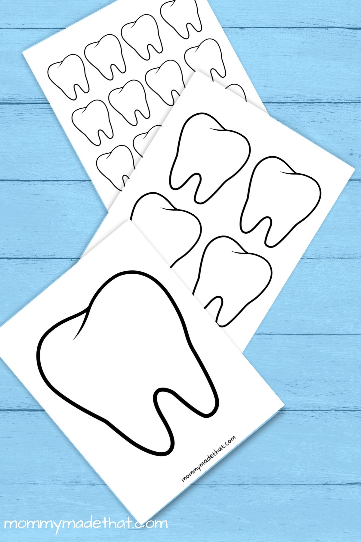 Tooth Mask Printable Template Free