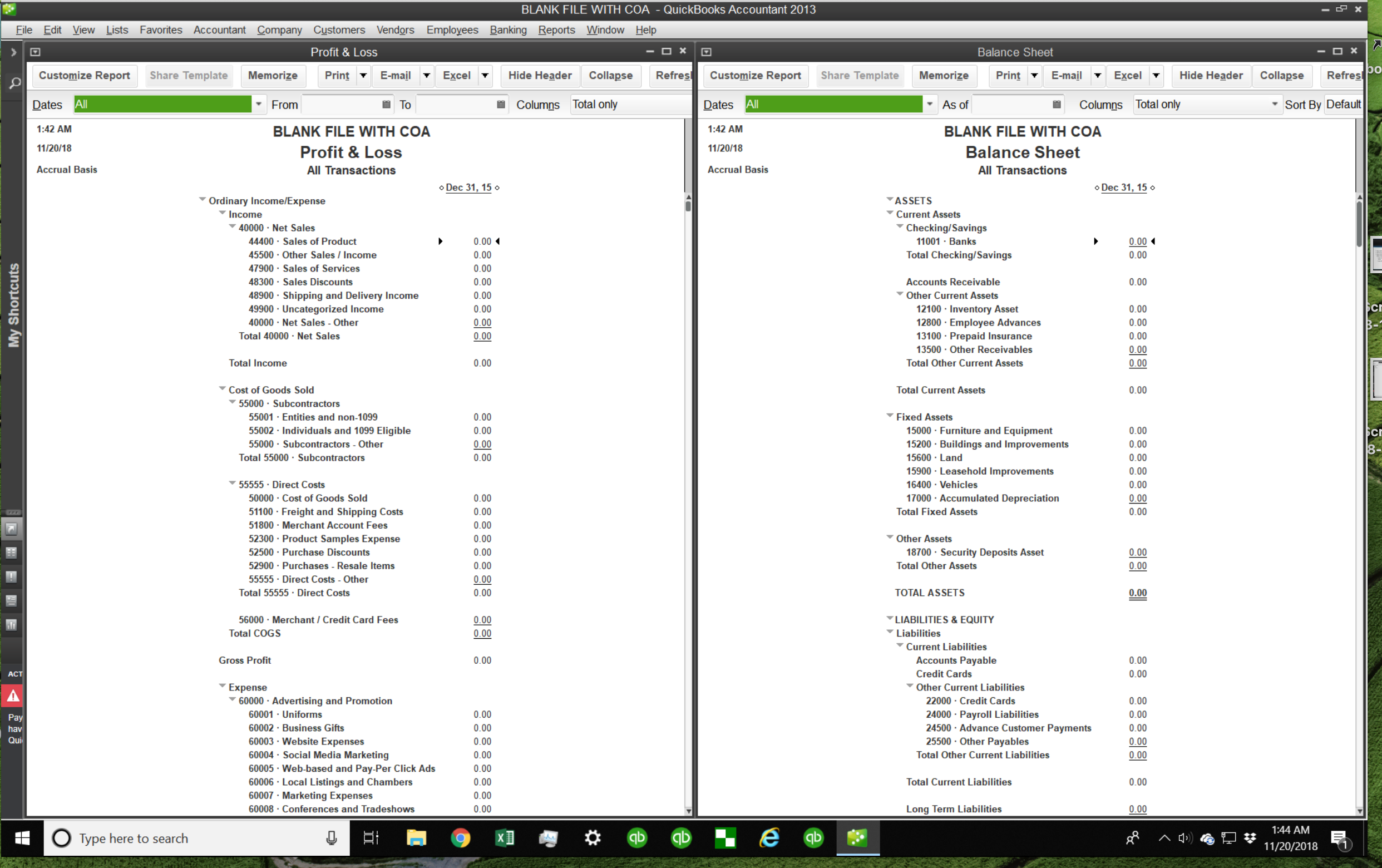 Qbo Chart Of Accounts Template