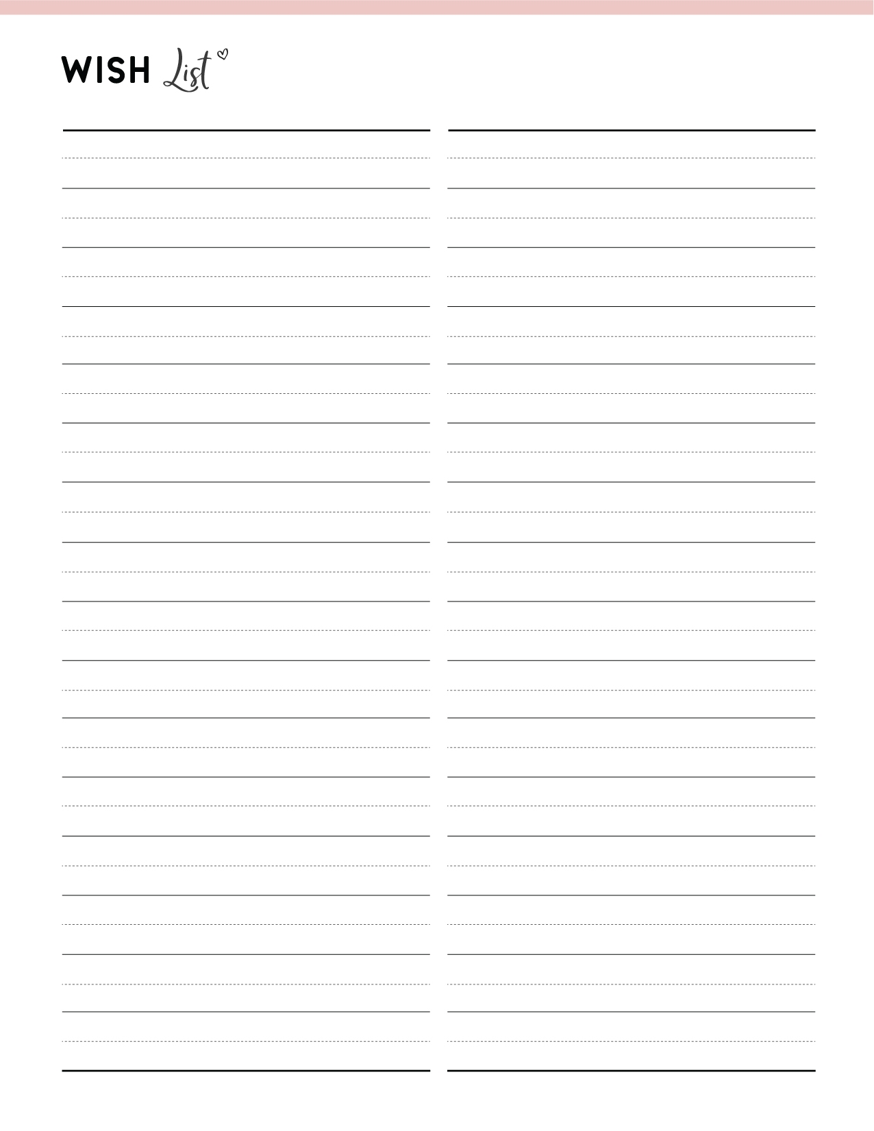 Wish List Templates For Christmas Amazon U0026 Universal World Of 