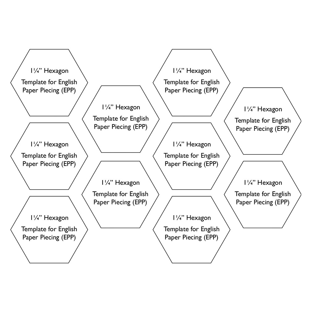 Free Printable Hexie Templates