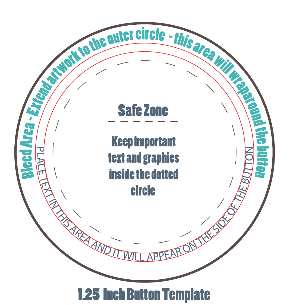 1 25 Inch Button Template Download Printable PDF Templateroller