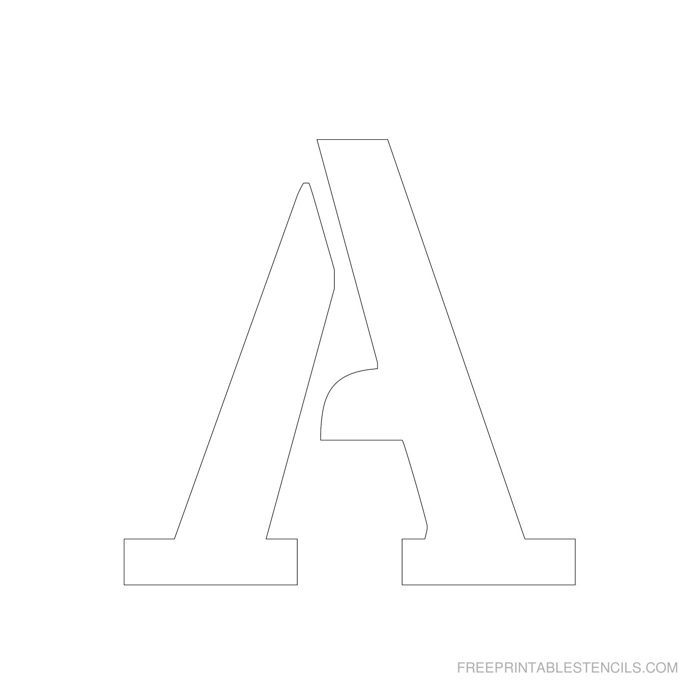 Free Printable 4 Inch Letter Stencils
