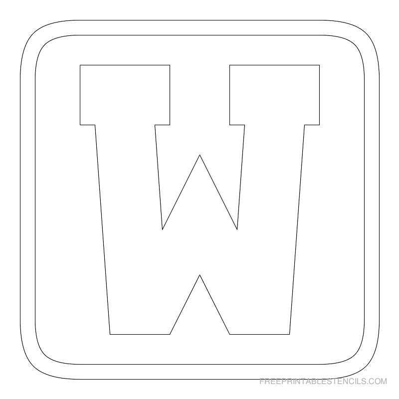 1 Free Printable Block Letters Stencils A Z