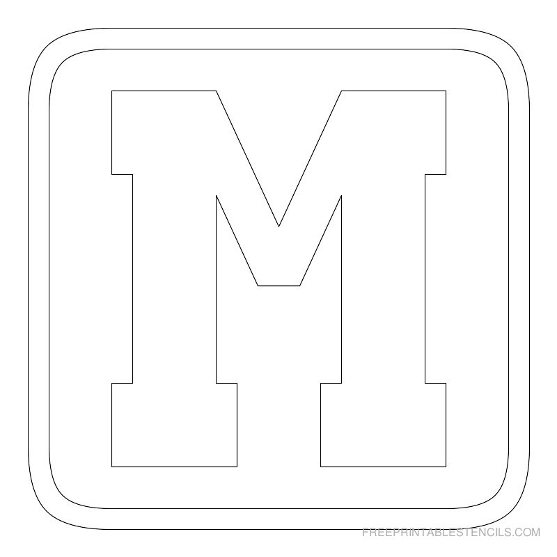 Letter Stencil Templates Free Printable