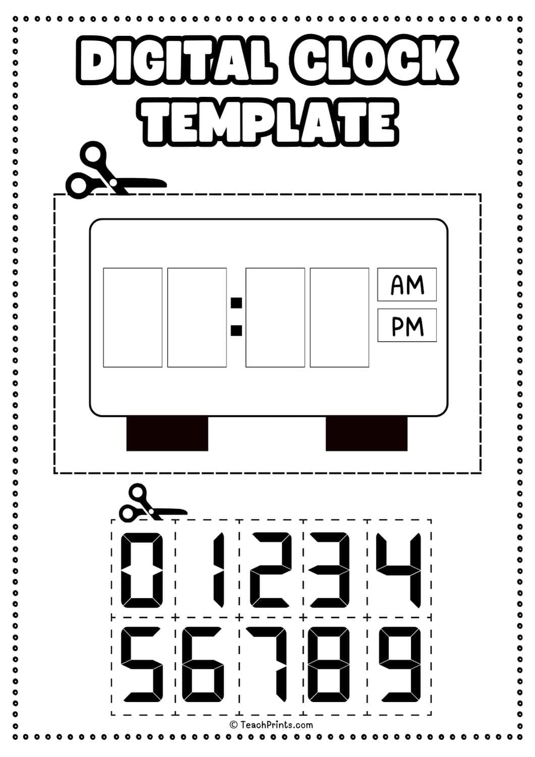 10 Free Printable Clock Face Worksheets Teach Prints