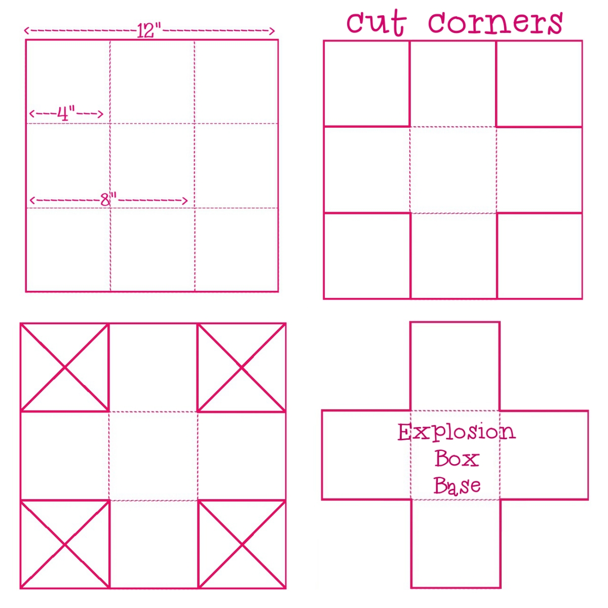 11 Exploding Box Template Ideas Exploding Boxes Exploding Box 