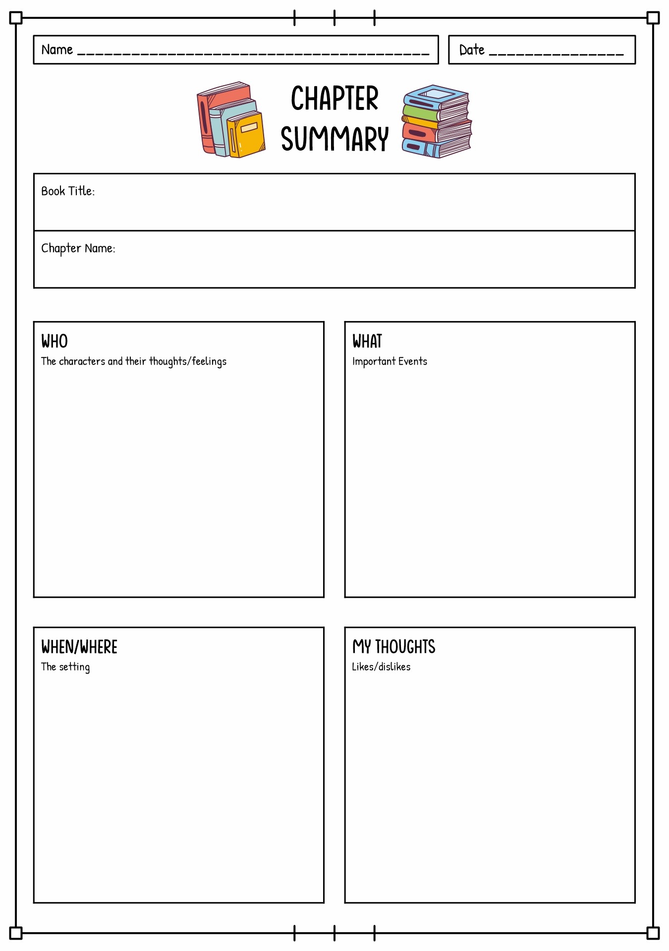 12 Writing Chapter Summary Worksheet Free PDF At Worksheeto
