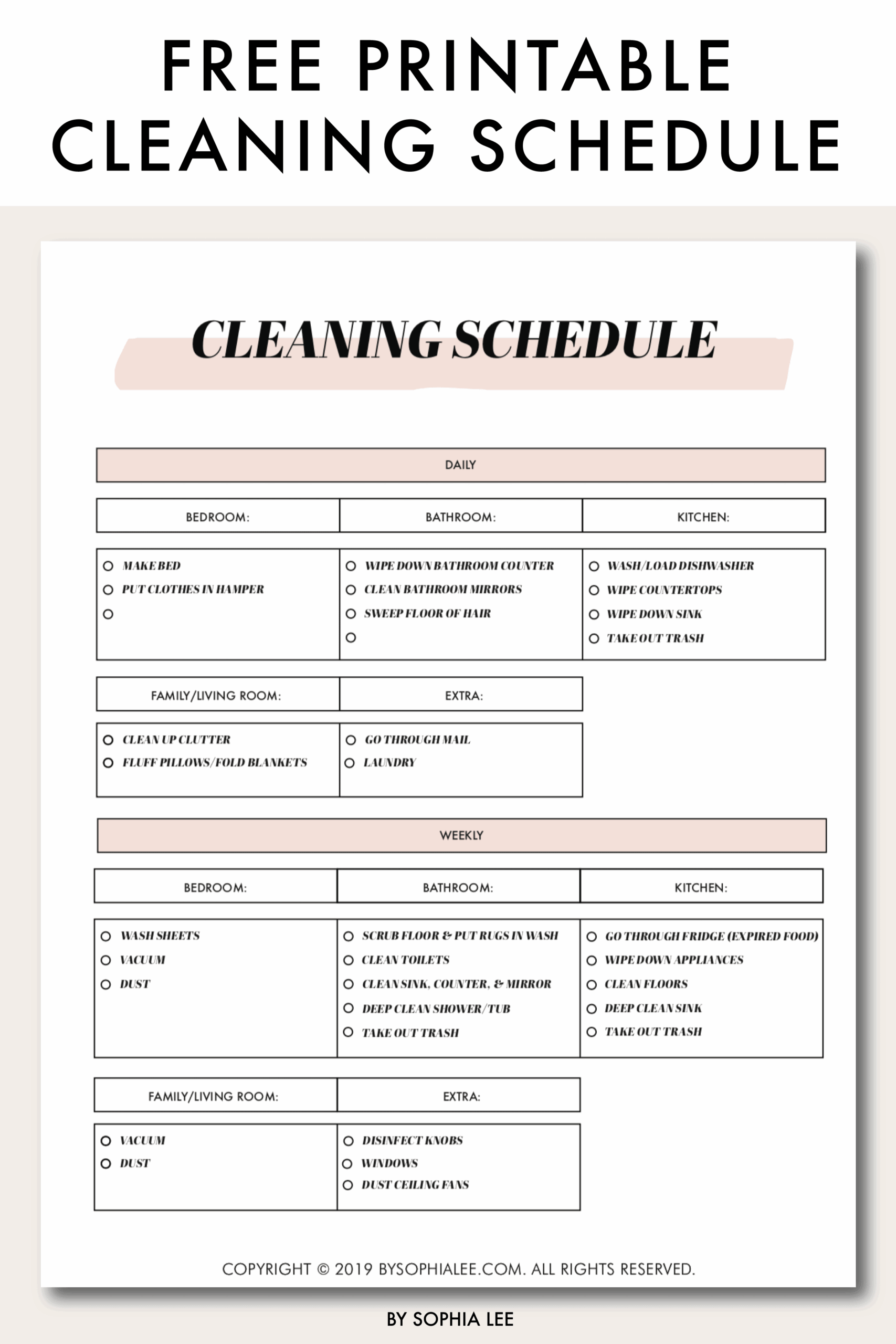 13 Free Organization Printables That Will Change Your Life By 