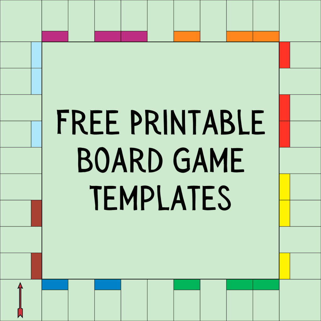 Free Printable Template For Board Game