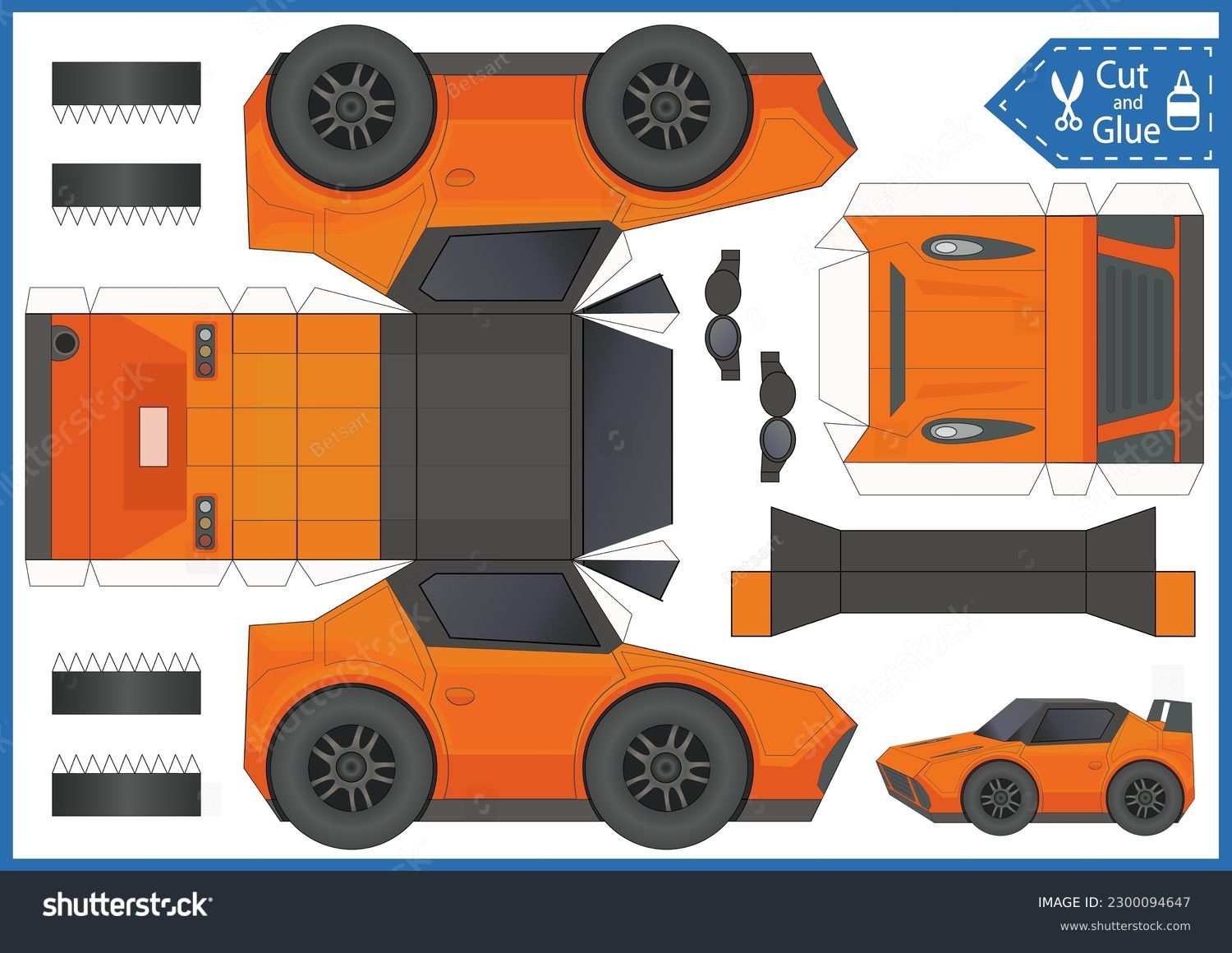 14 Thousand Car Paper Template Royalty Free Images Stock Photos 