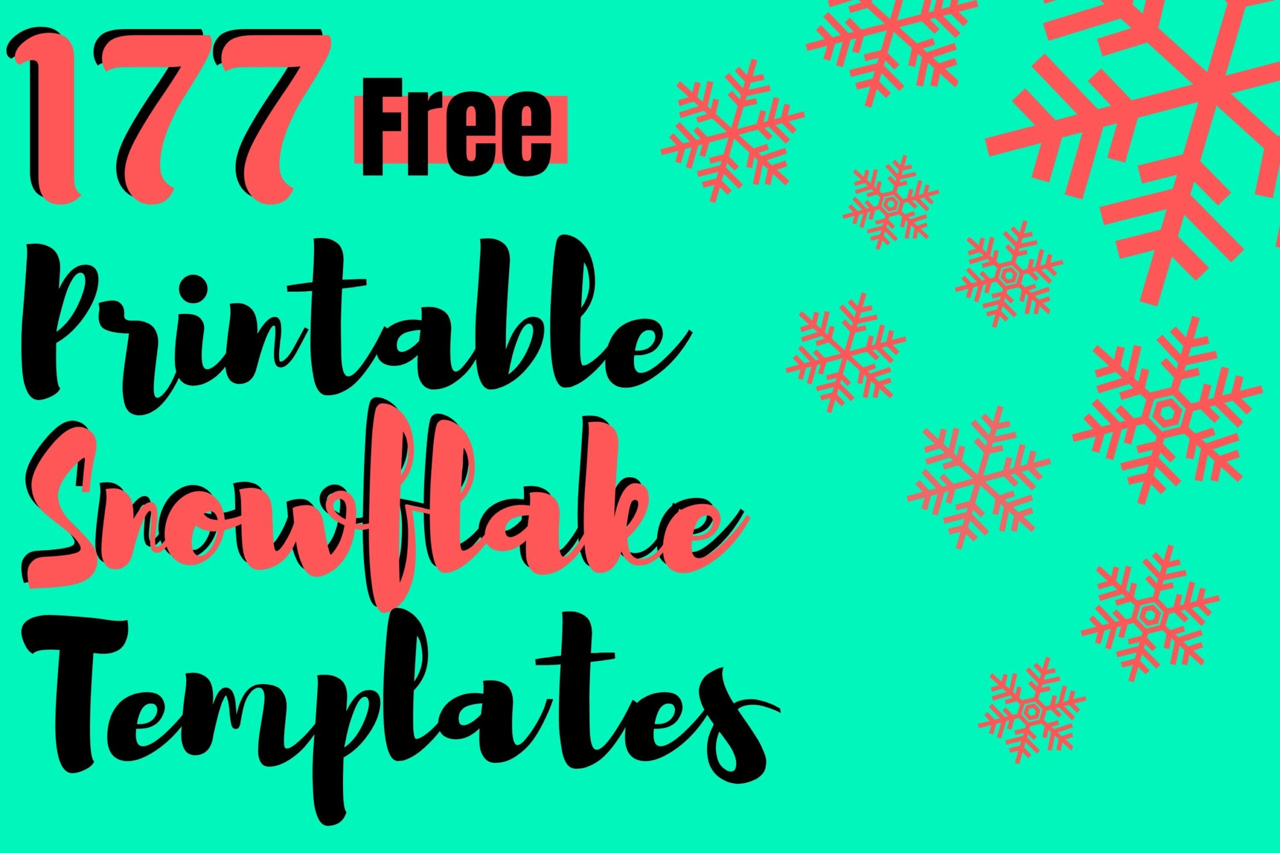 Free Printable Christmas Snowflake Template