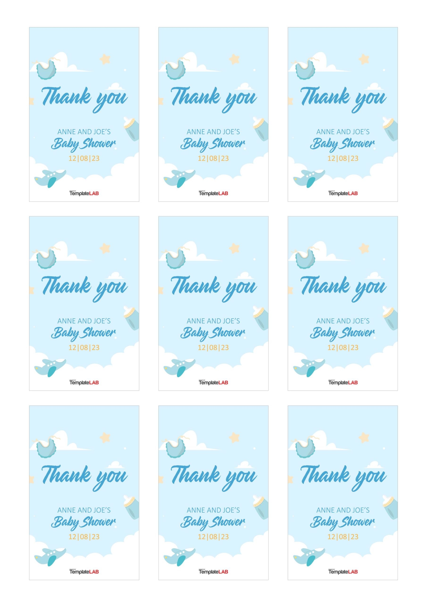 Free Printable Baby Shower Label Templates
