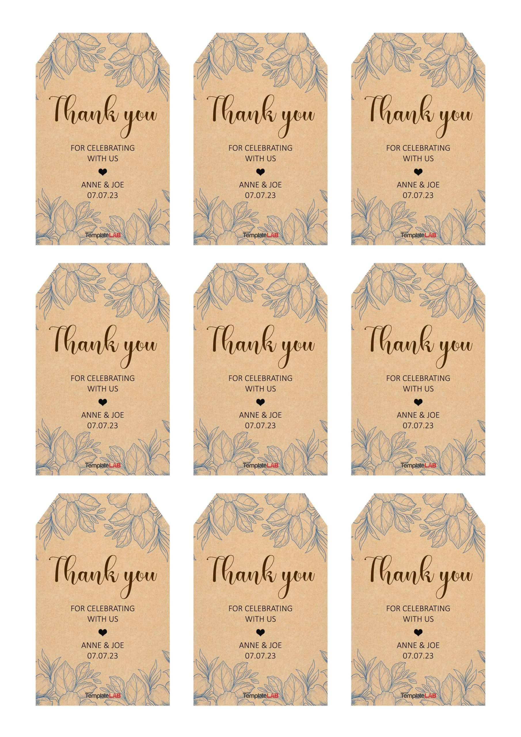 Free Printable Tag Template