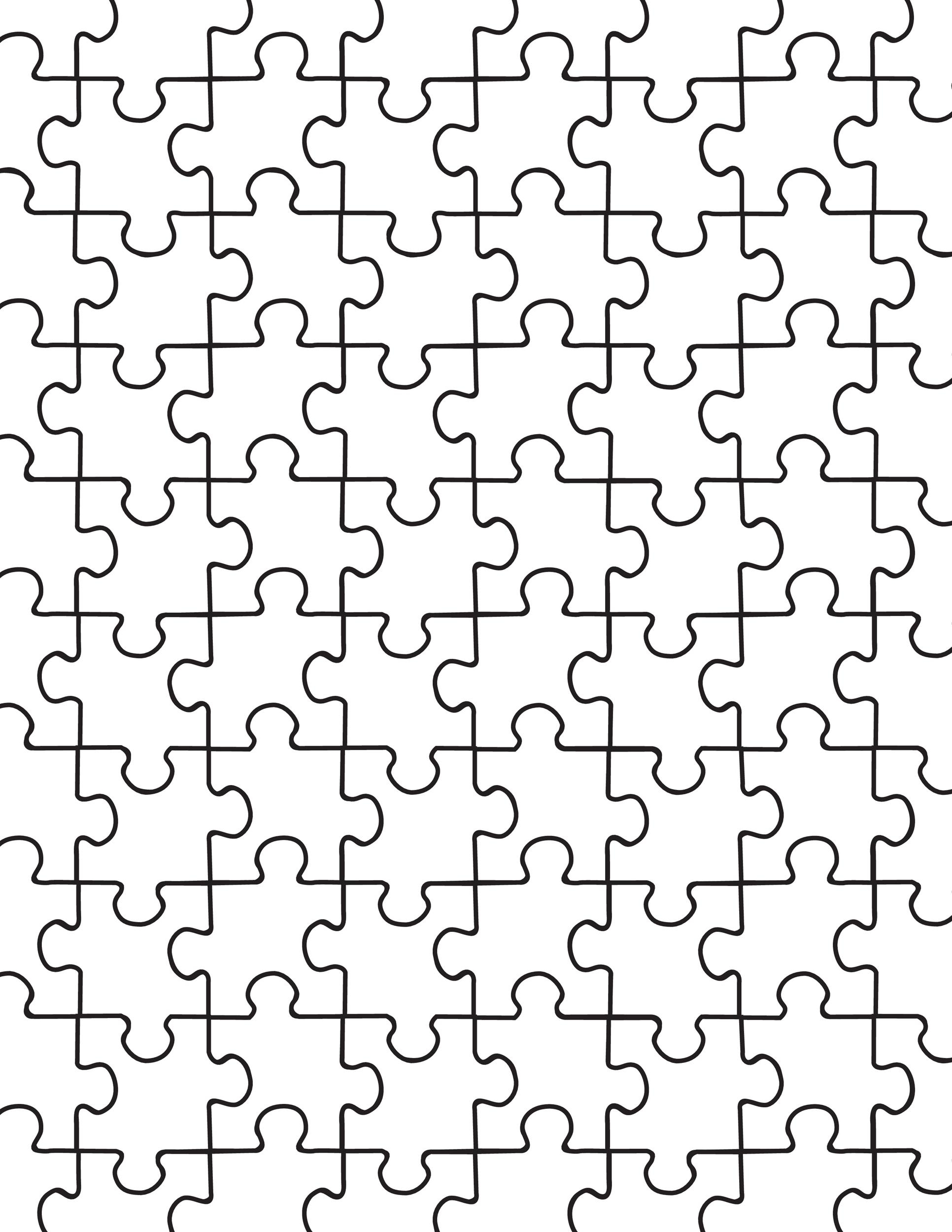 Blank Jigsaw Puzzle Piece Template Printable