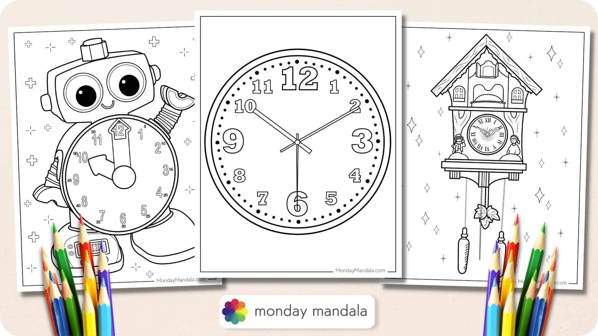 Free Clock Printable Template