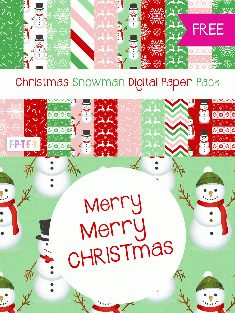 Free Printable Scrapbook Paper Christmas