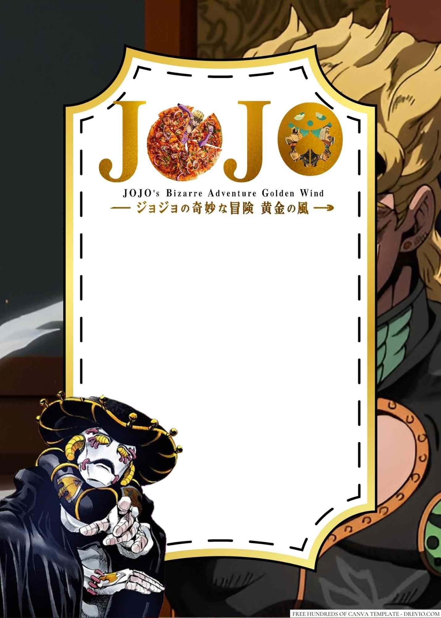 20 Jojo s Bizarre Canva Birthday Invitation Templates