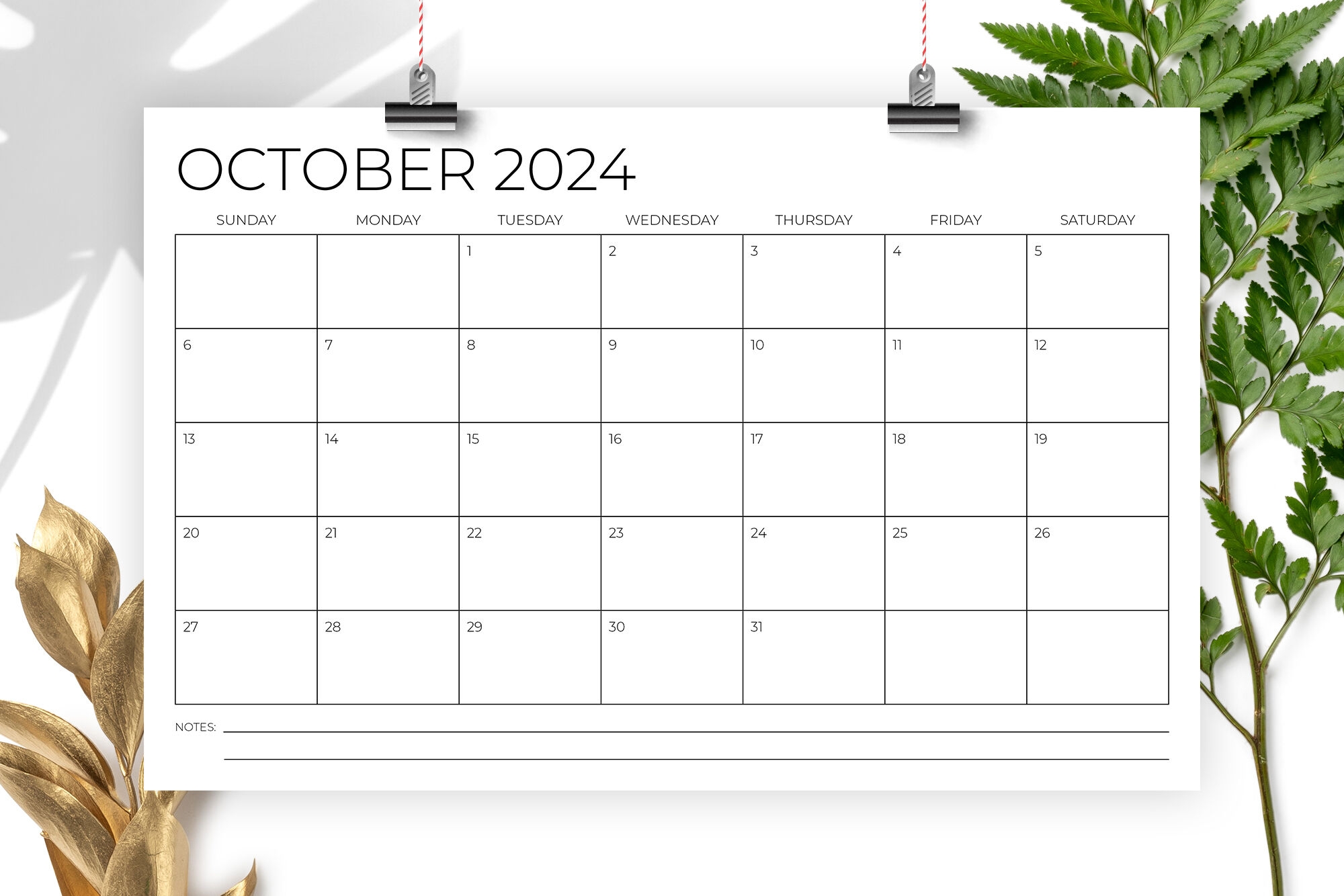 2024 11 X 17 Inch Calendar Template By Running With Foxes TheHungryJPEG