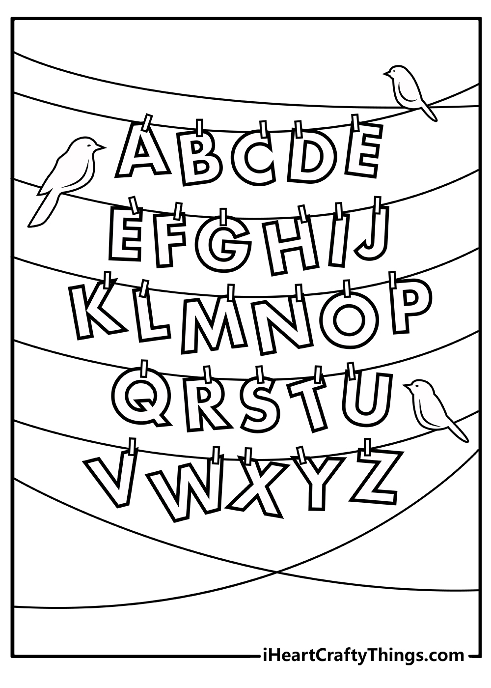 Free Printable Initial Templates To Color
