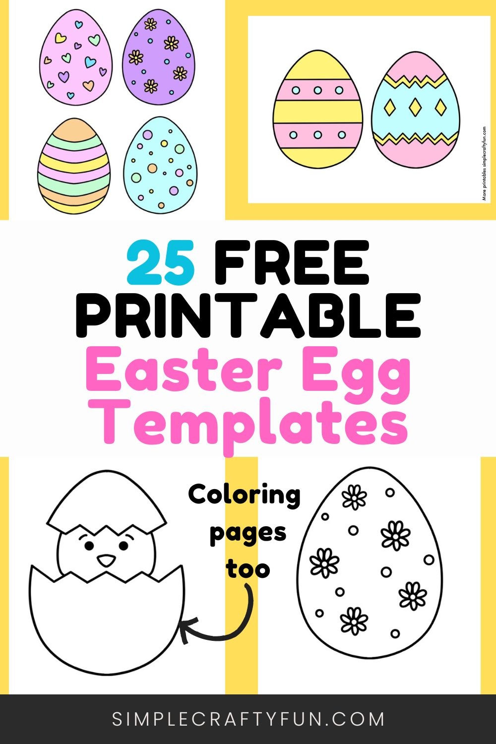 Free Printable Blank Easter Eggs
