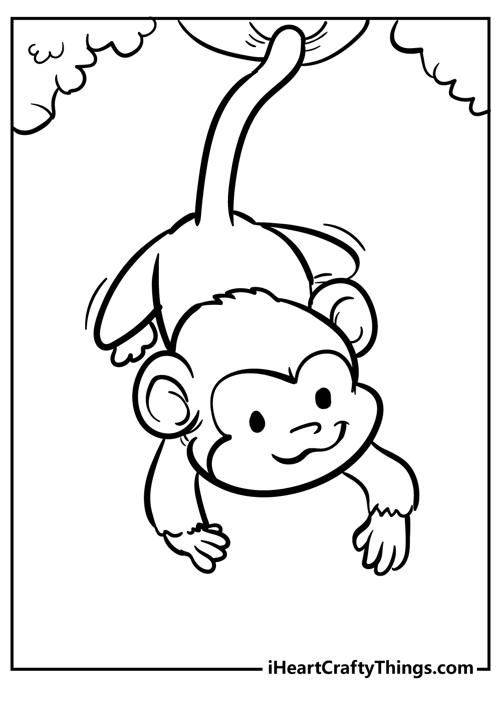 Free Printable Monkey Template