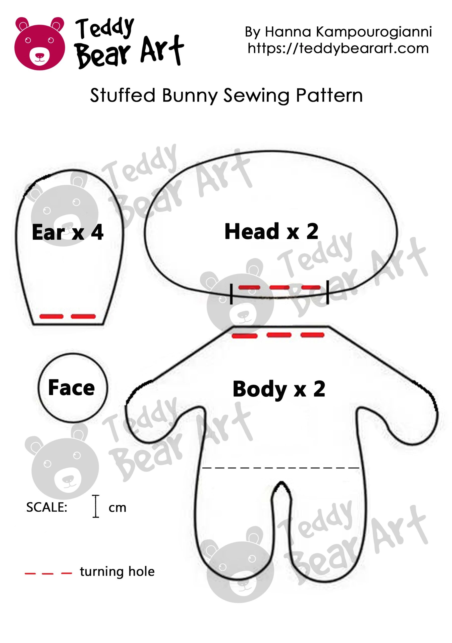 3 Free Stuffed Bunny Sewing Patterns Ideas For Easter Crafts Teddy Bear Art